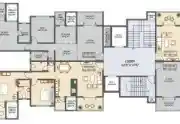 5 BHK floor plan Lodha Karadi